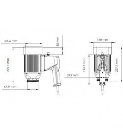 moteur 230V - IP44 - 825W