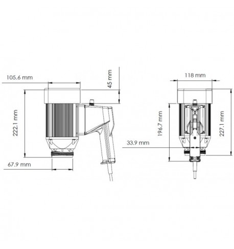 moteur 230V - IP44 - 825W