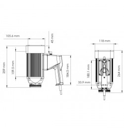 moteur 230V - IP54 - 825W