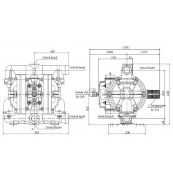 pompe pneumatique Inox TC-X253 AS