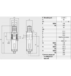 Filtre régulateur d'air
