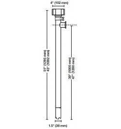 Plongeur INOX 316 ALIMENTAIRE 3A